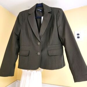 NWT New York & company olive green blazer jacket